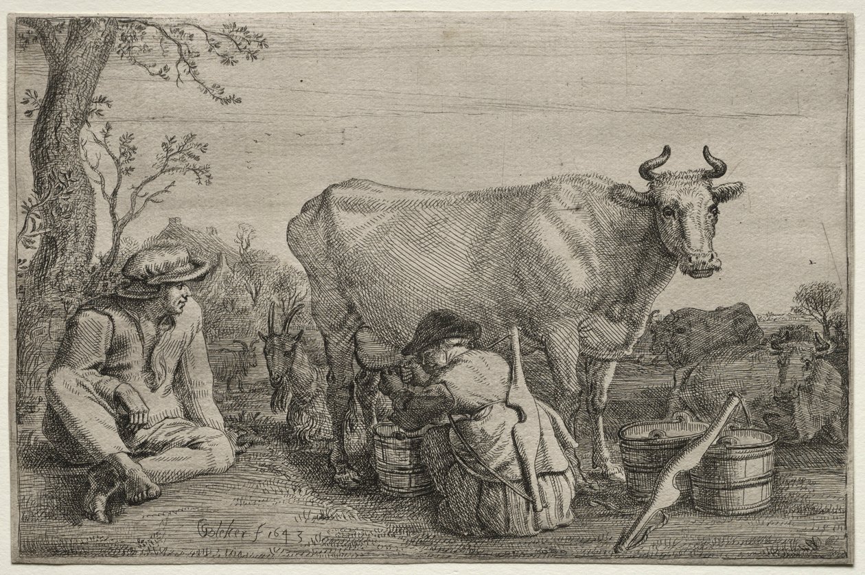 A tejeslány, 1643. alkotó: Gerrit Claesz. Bleker