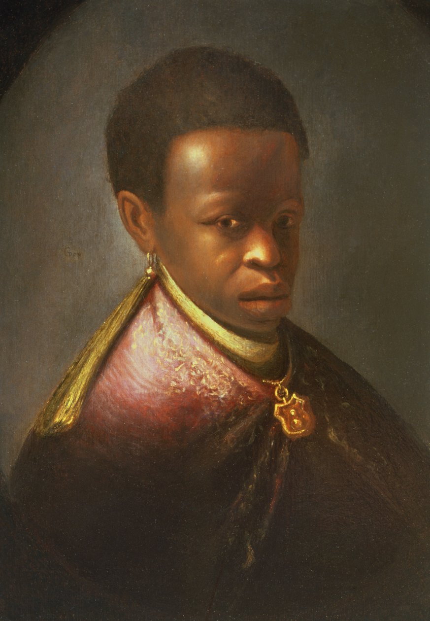 Egy fekete udvaronc portréja alkotó: Gerrit Dou