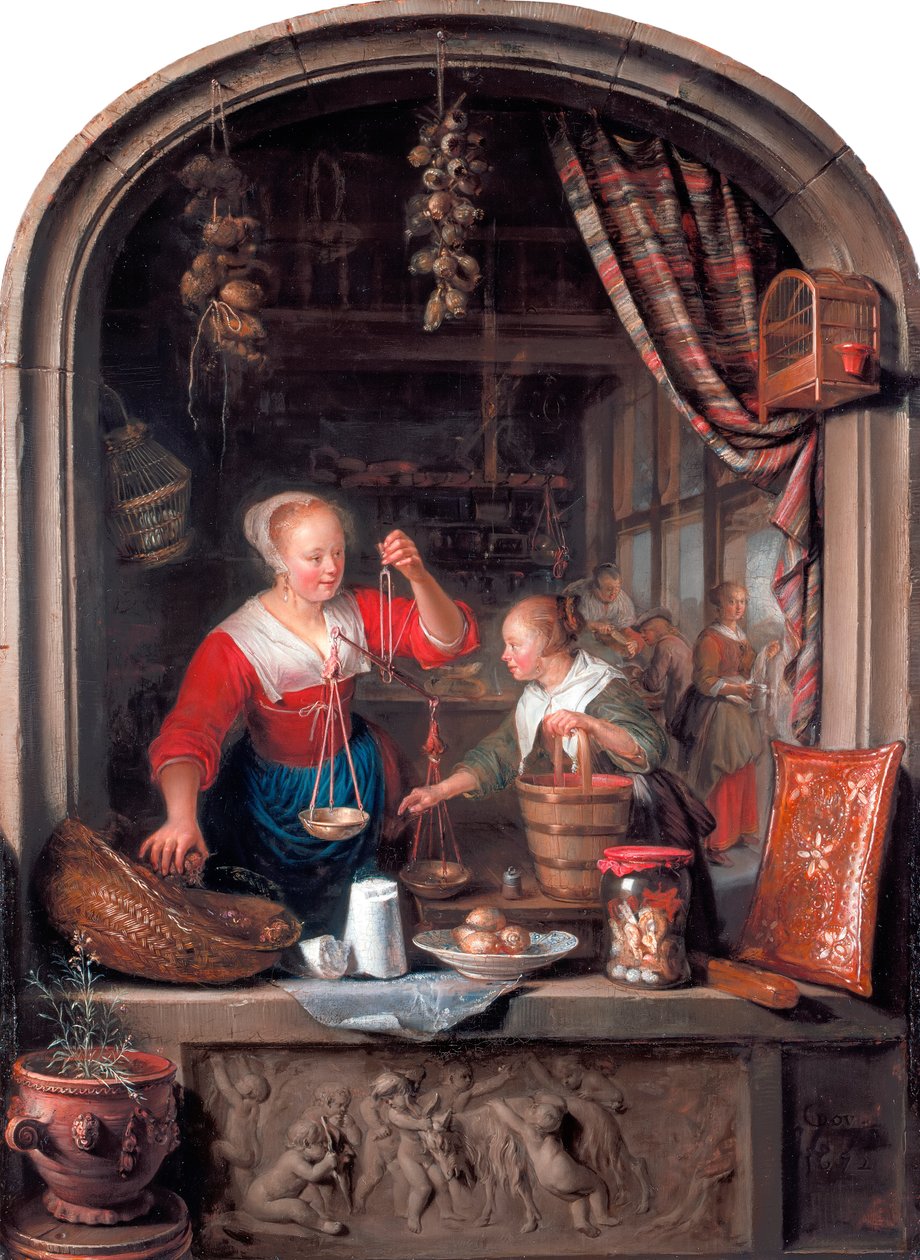Az élelmiszerbolt alkotó: Gerrit Dou