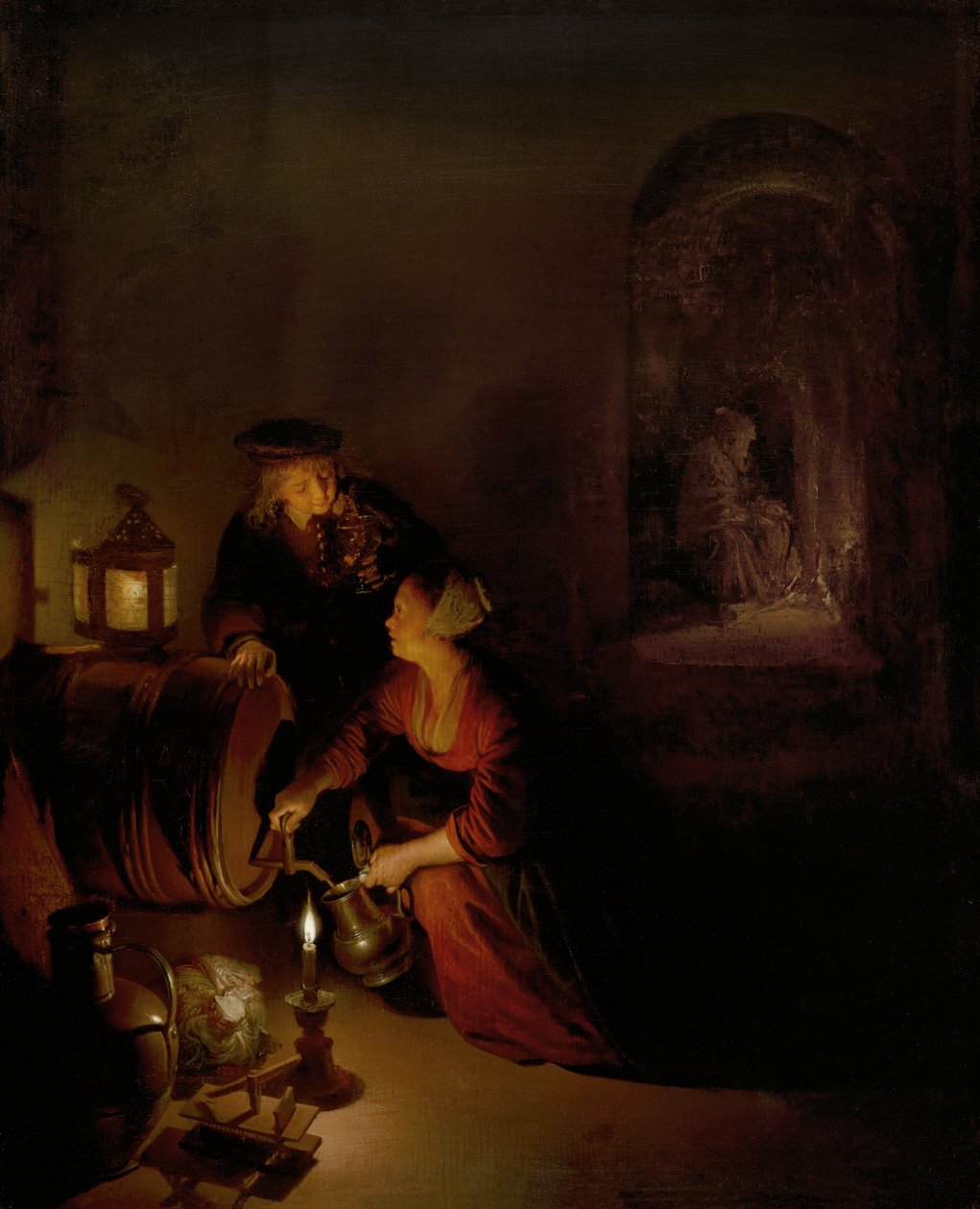A borospince alkotó: Gerrit Dou