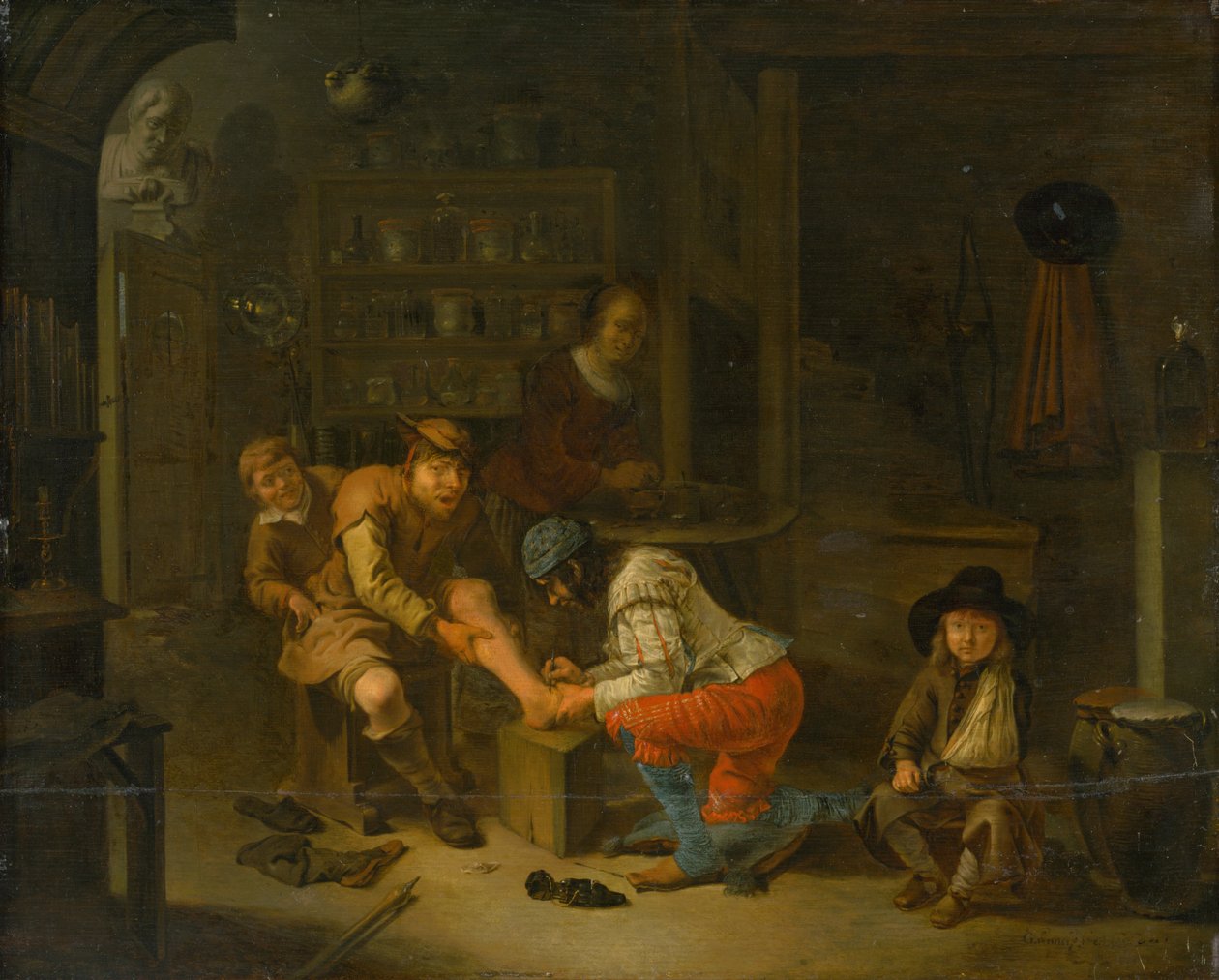 A patikusban, 1656. alkotó: Gerrit Lundens
