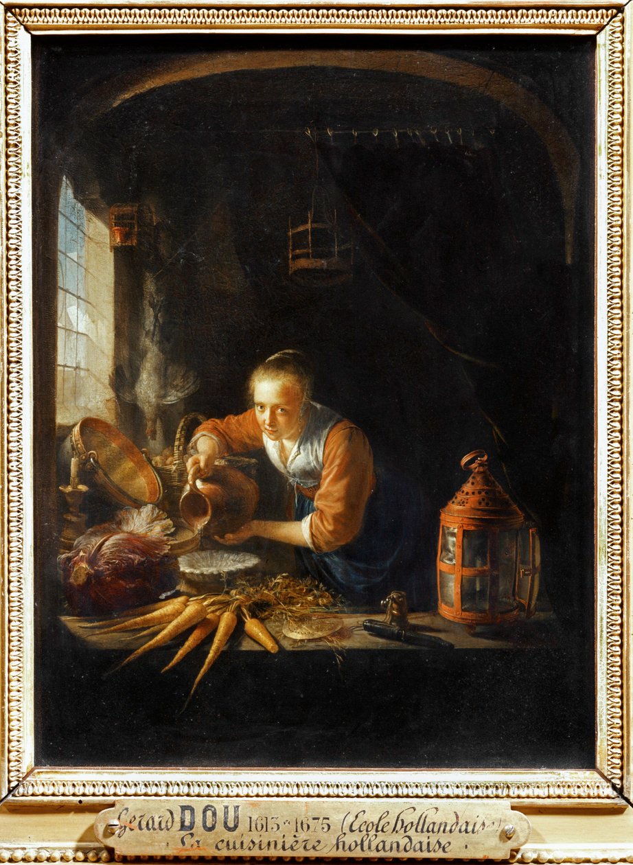 A holland tűzhely ... alkotó: Gerrit or Gerard Dou