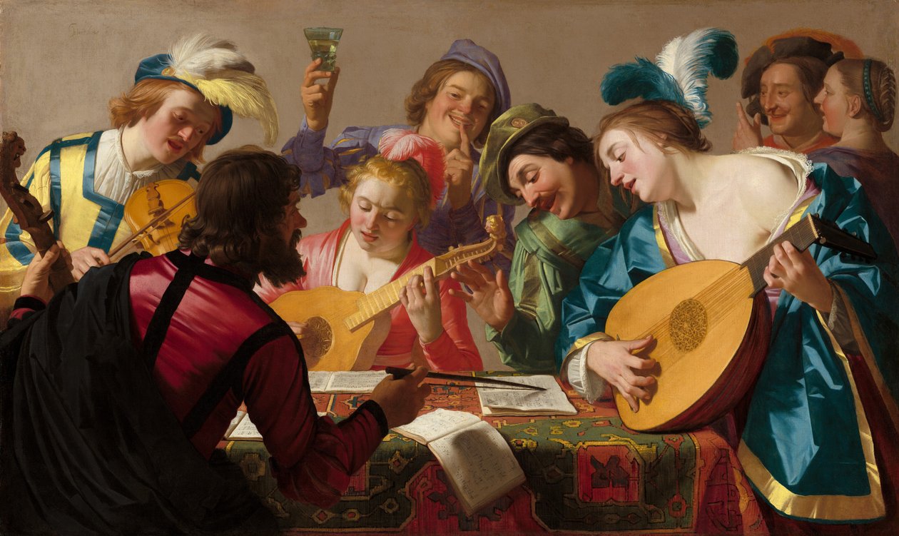 A koncert, 1623. alkotó: Gerrit van Honthorst
