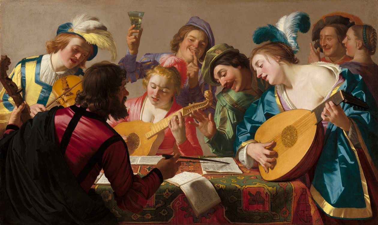 A koncert, 1623 alkotó: Gerrit van Honthorst