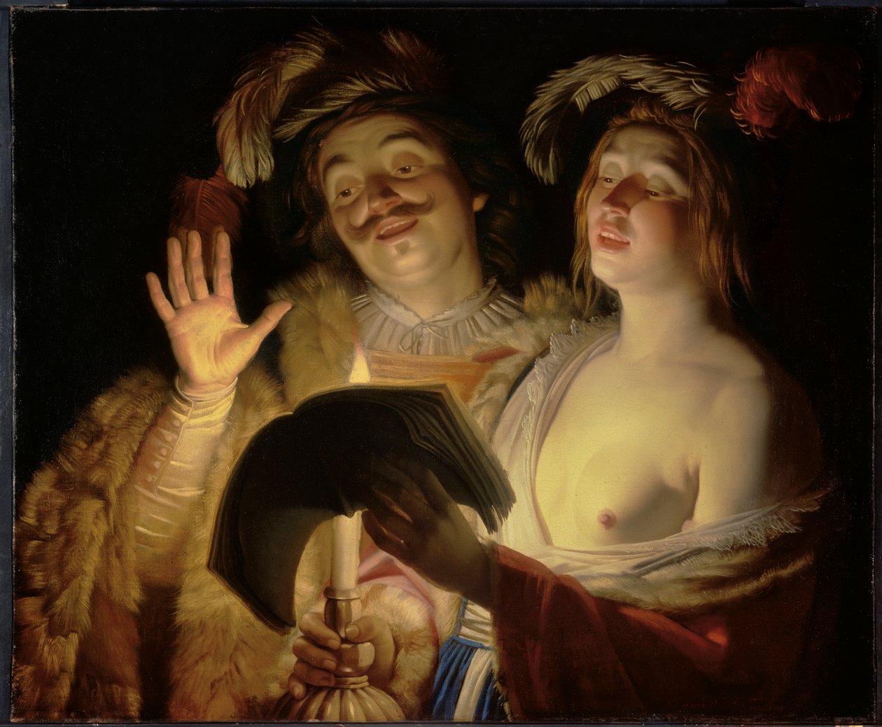 A duett, 1624 alkotó: Gerrit van Honthorst