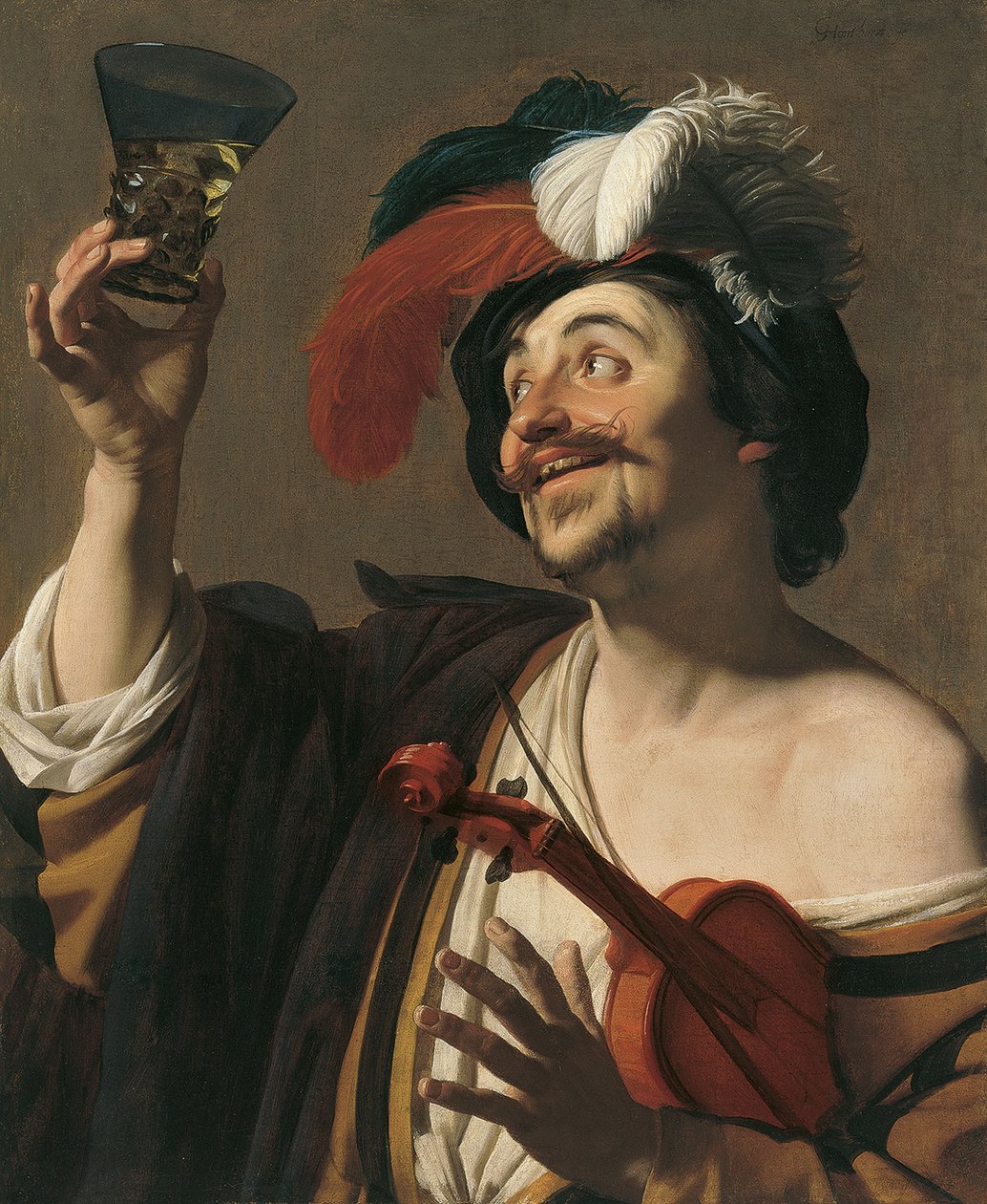 A boldog hegedűs alkotó: Gerrit van Honthorst