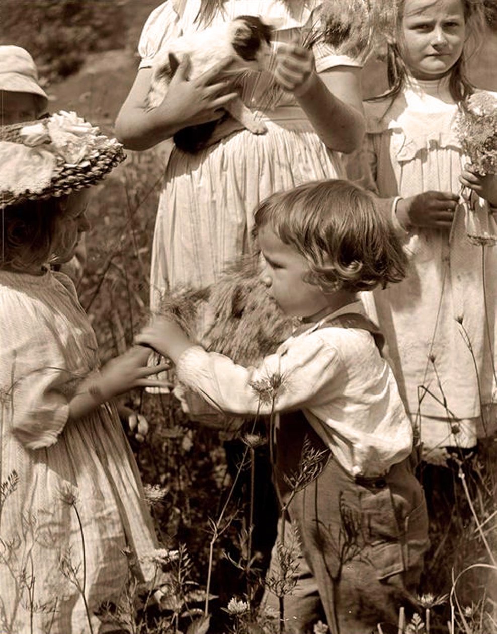Boldog napok 1902 Gertrude Kasebier (1852-1934). alkotó: Gertrude Käsebier