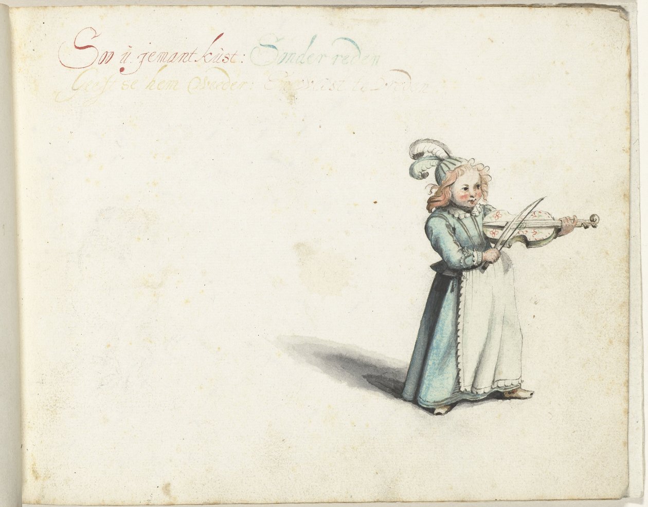 Hegedűs gyerek alkotó: Gesina ter Borch