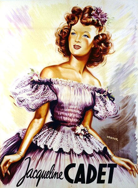 Jacqueline Cadet poszter (színes litho) alkotó: Geza Vandor