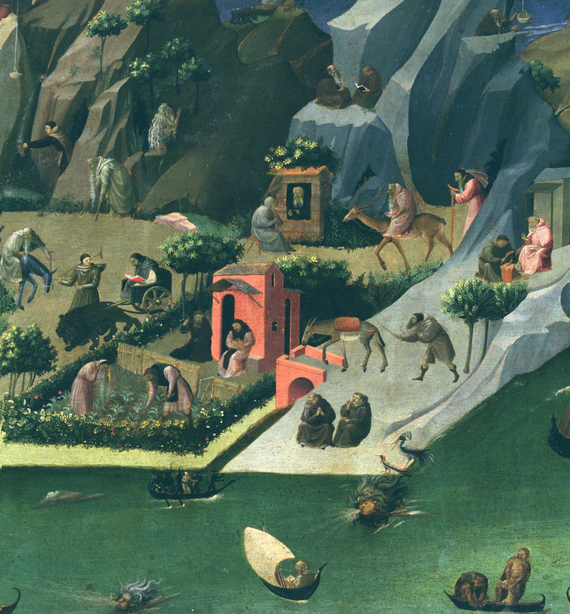 A Thebai, 1410 körüli tempera, tábla, 162947 részlete alkotó: Gherardo Starnina