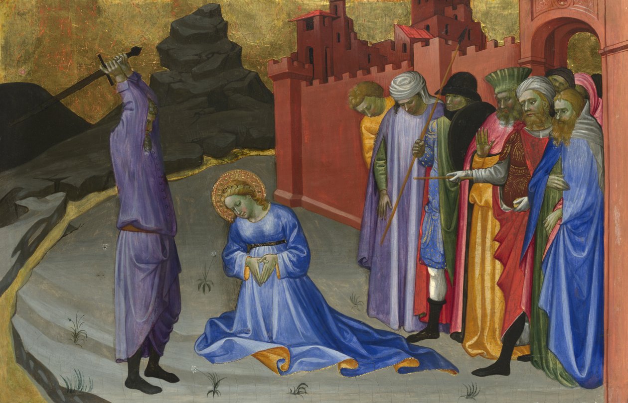 Szent Margit lefejezése, 1410 körül alkotó: Gherardo Starnina