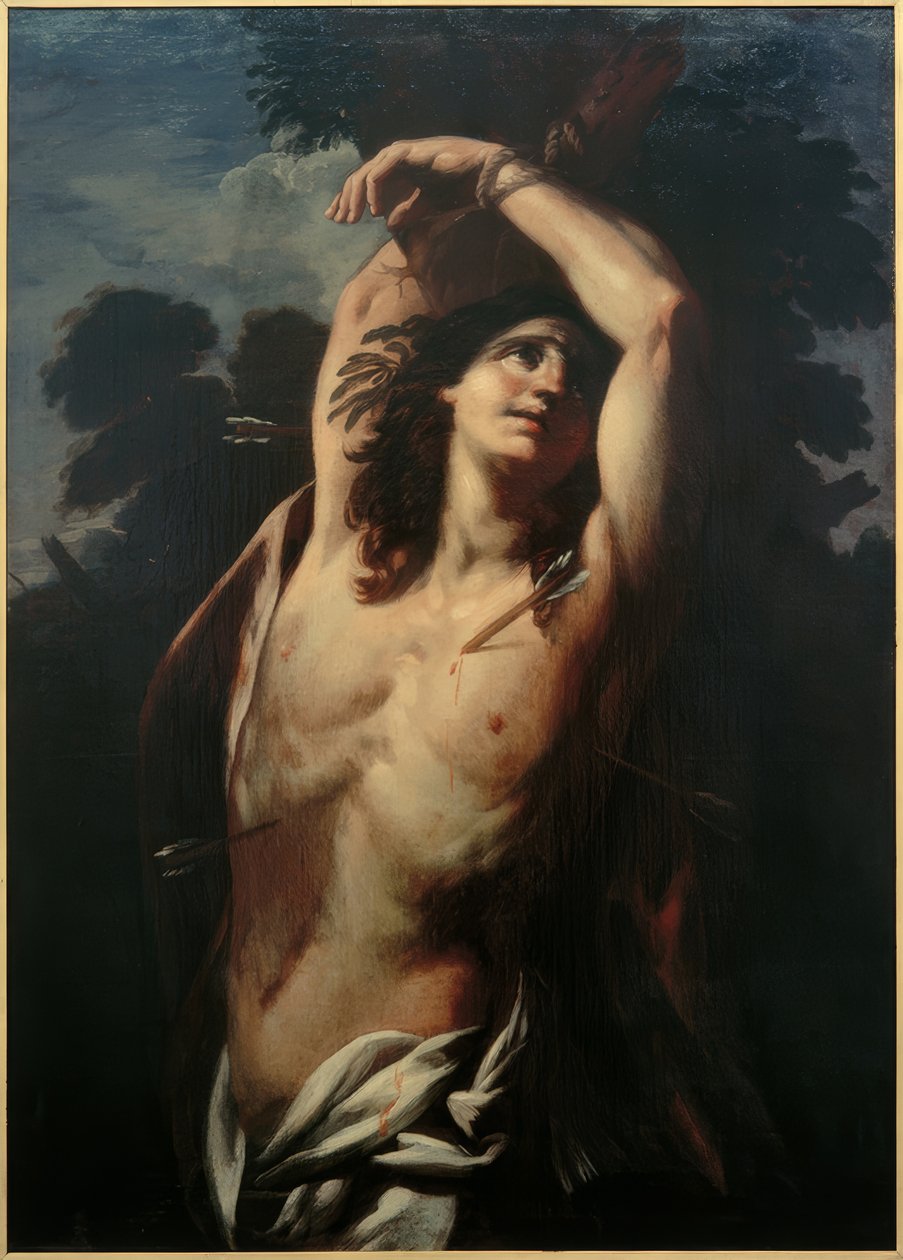 Szent Mártíromság. Sebastian alkotó: Giacinto Brandi