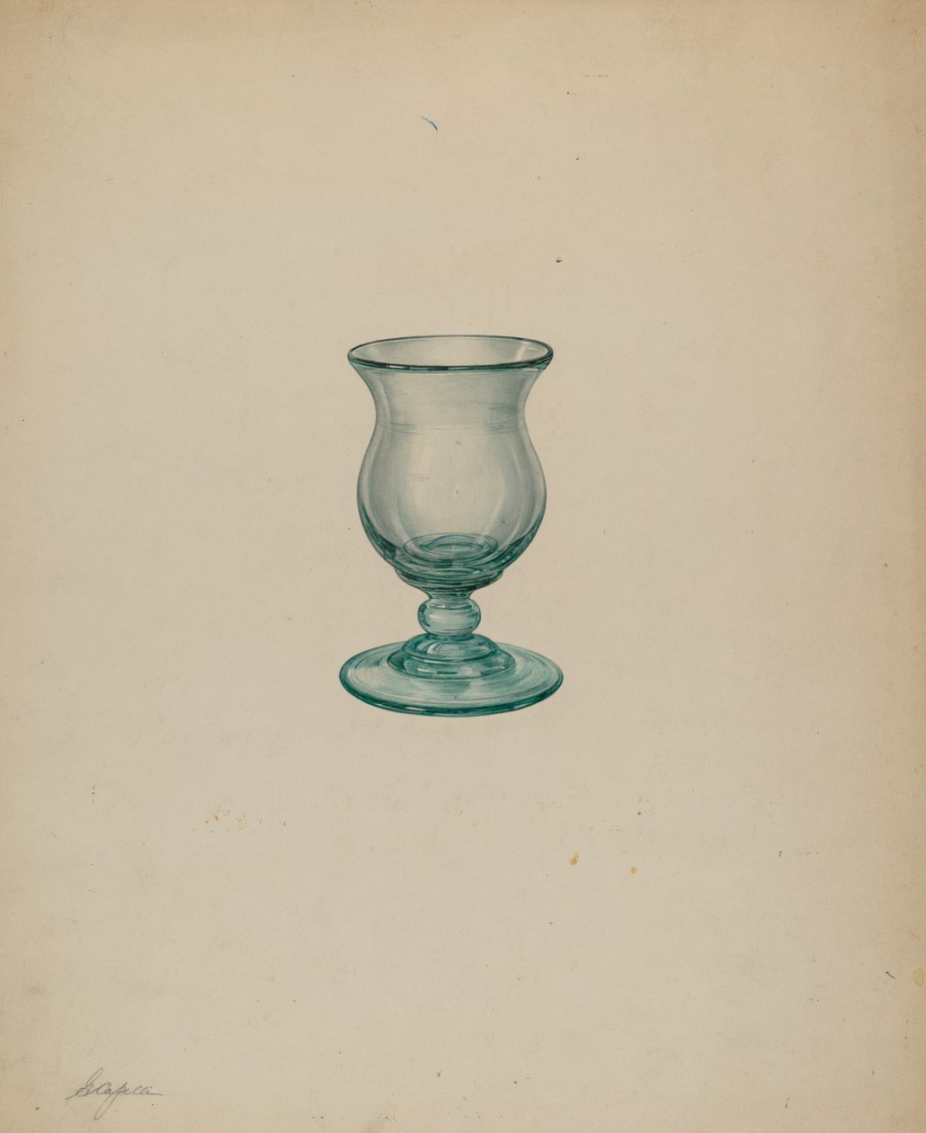Fúvott üveg, 19351942. alkotó: Giacinto Capelli