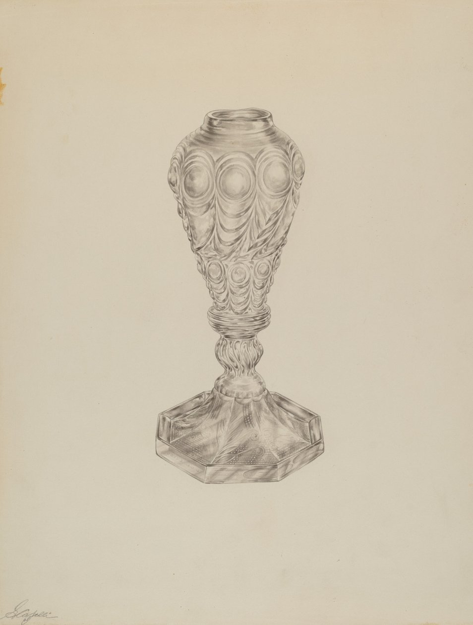 Lámpa, c. 1938. alkotó: Giacinto Capelli