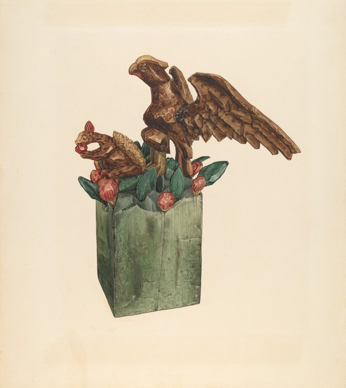 Mókus és sas, c. 1939. alkotó: Giacinto Capelli