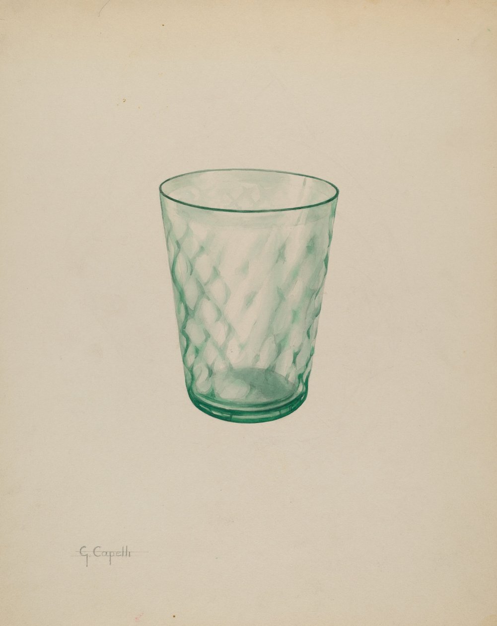 Tumbler, c. 1937. alkotó: Giacinto Capelli