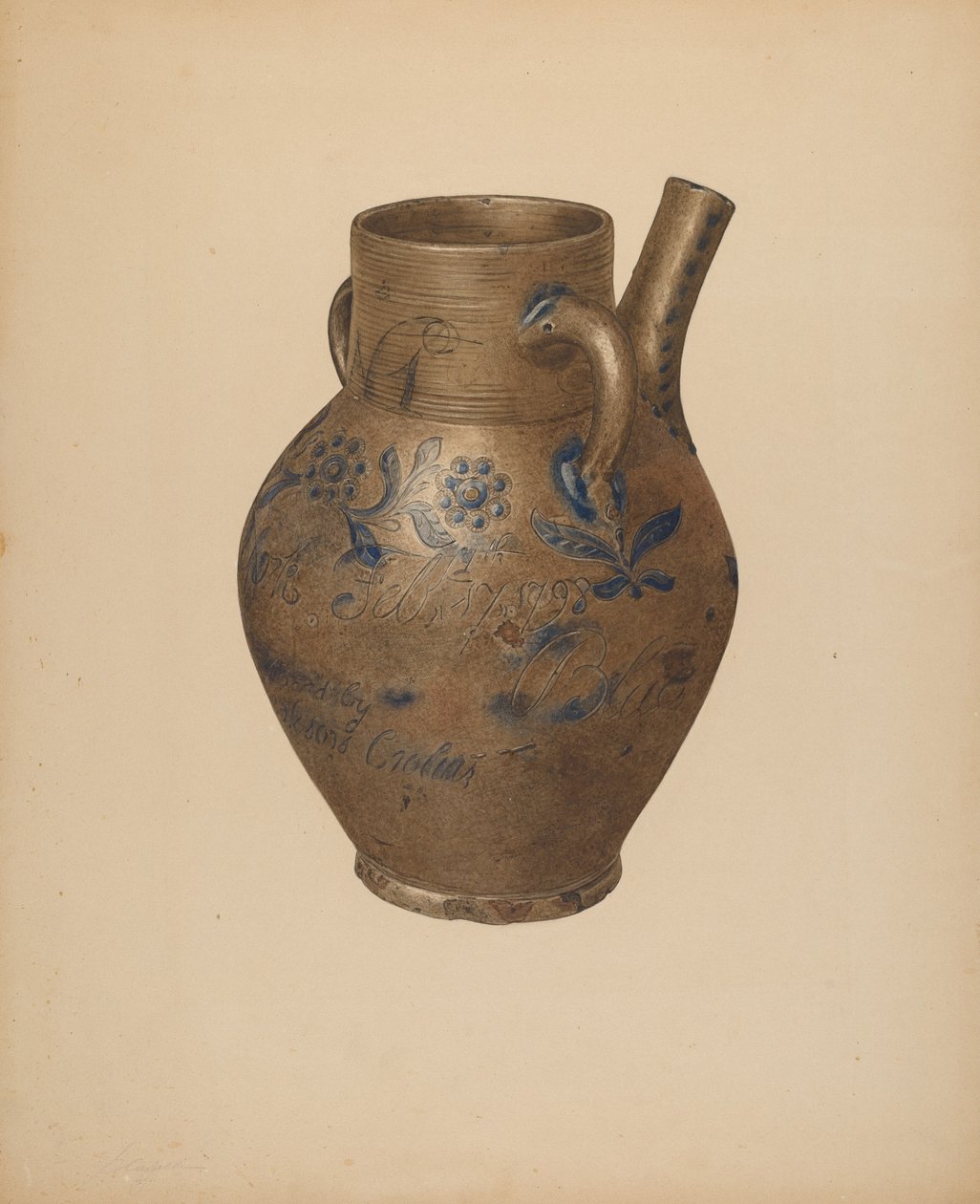 Vizeskancsó, c. 1940. alkotó: Giacinto Capelli