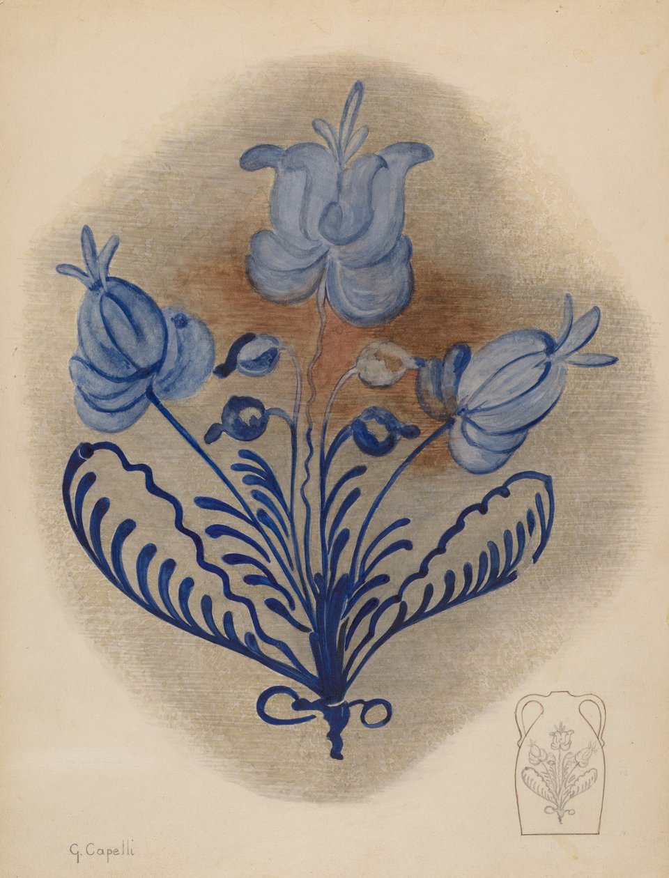 Vizes vagy almabor kancsó, c. 1939. alkotó: Giacinto Capelli