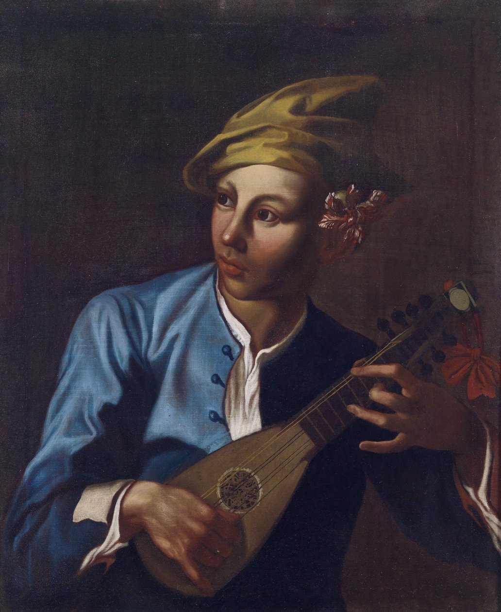 Mandolin játékos alkotó: Giacomo Francesco Cipper