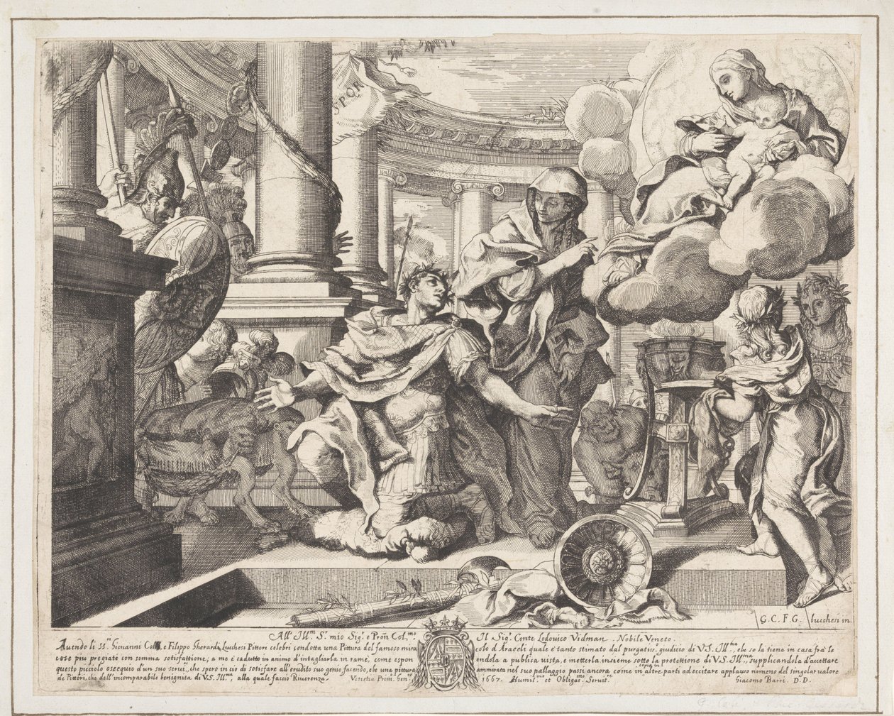 Augustus császár és a tiburtinus Szibilla alkotó: Giacomo Barri