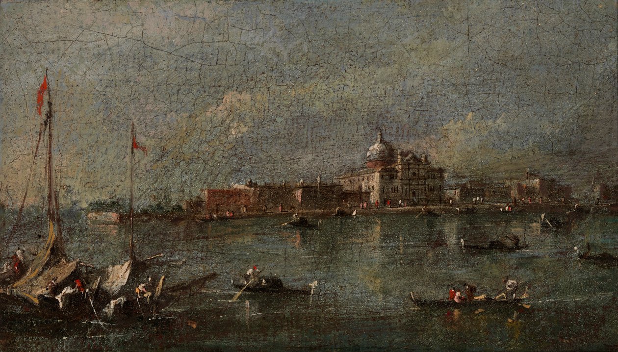 Velencei jelenet, 18. század vége – 19. század eleje. alkotó: Giacomo Guardi