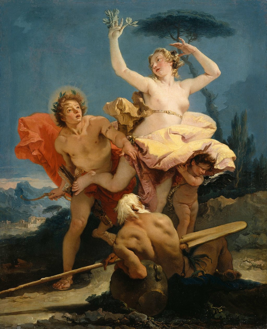 Apollo és Daphne, 1743-1745. alkotó: Giambattista Tiepolo