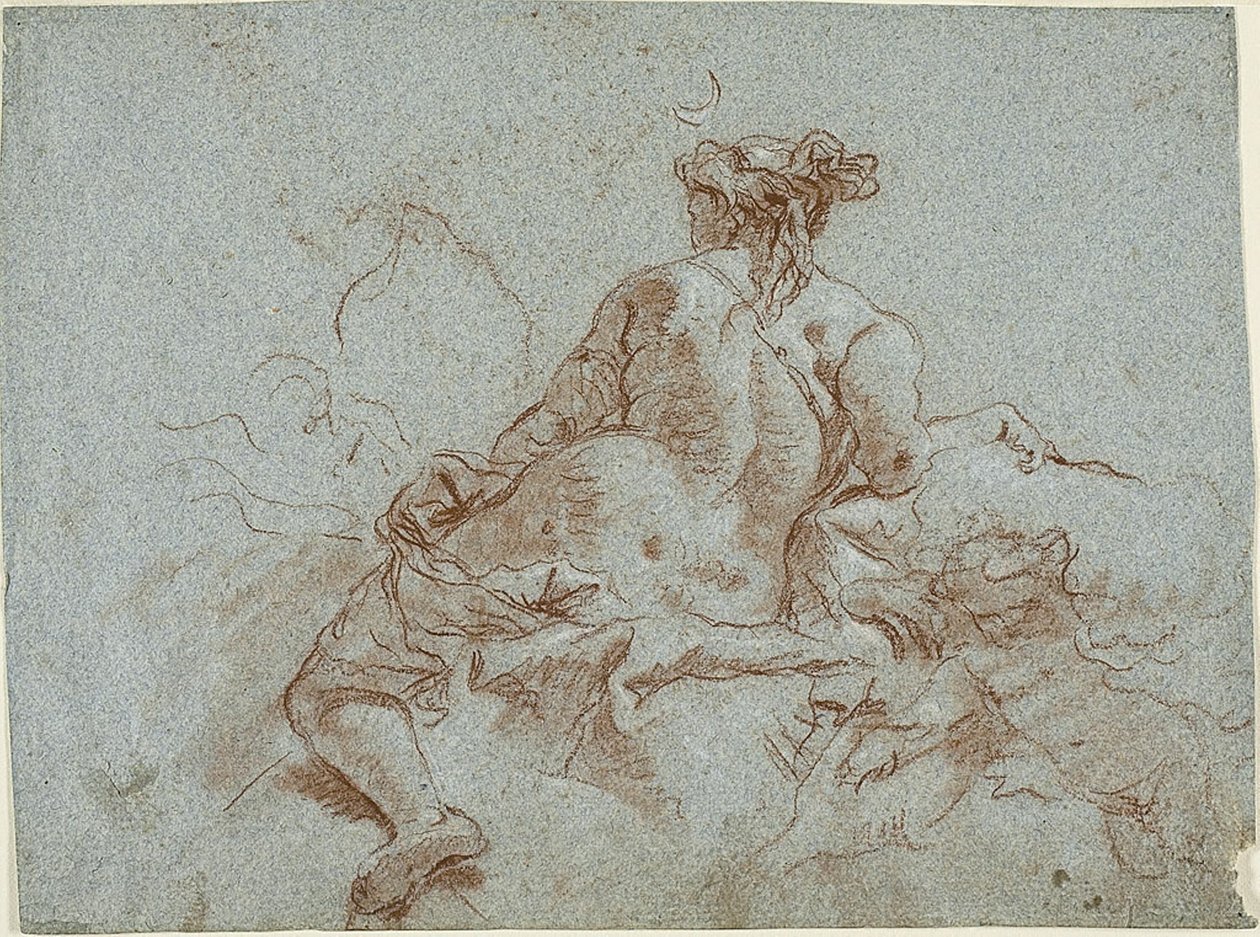 Tanulmány a részletekért: Diana istennő alkotó: Giambattista Tiepolo