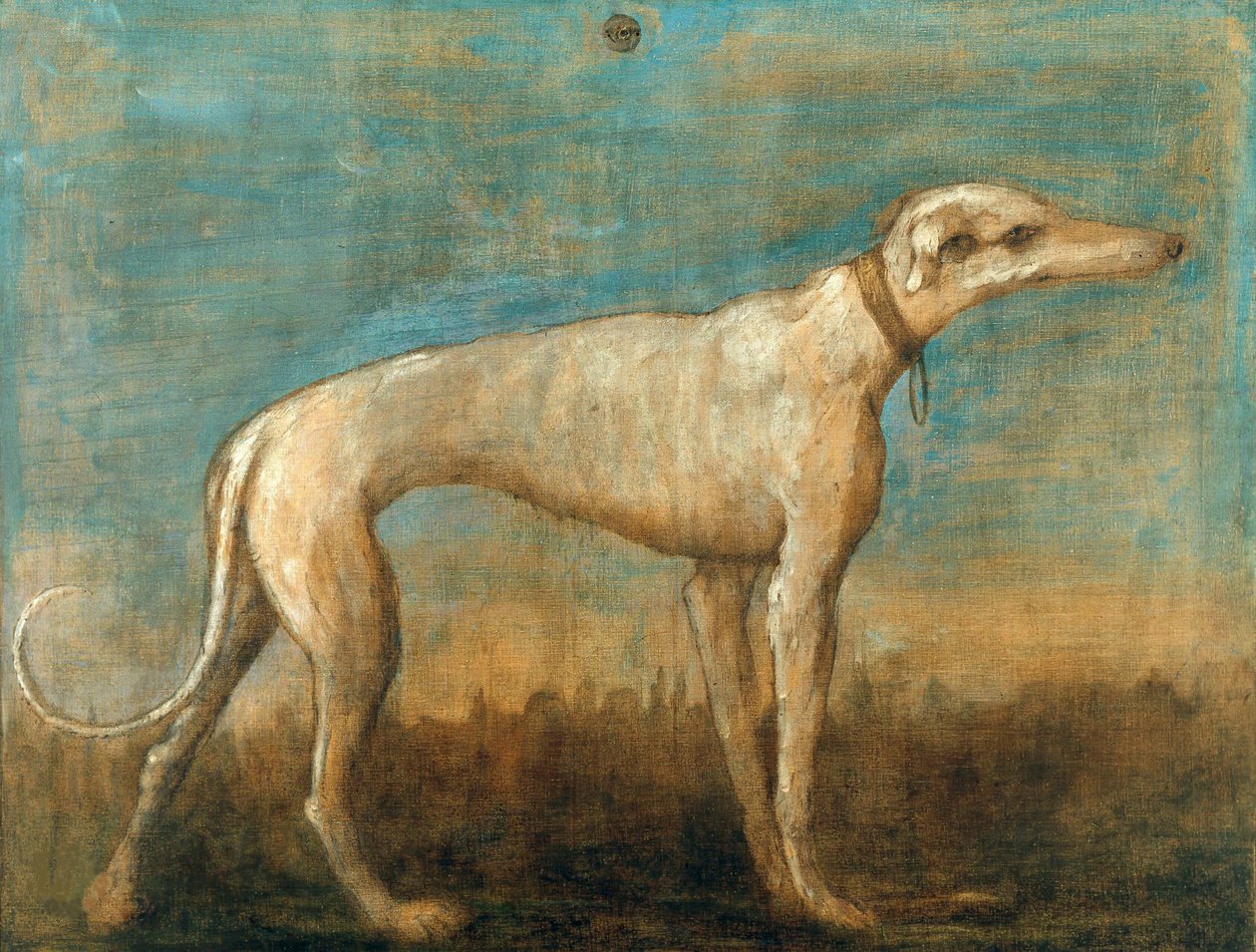 Az olasz vadászkutya c. 1793. alkotó: Giambattista Tiepolo