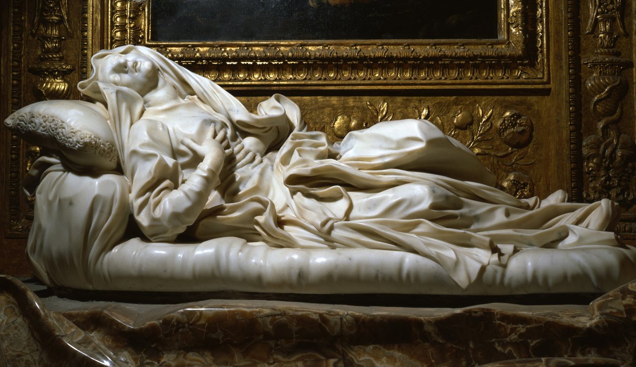 Boldog Ludovica Albertoni, 1674 (márvány) alkotó: Gian Lorenzo Bernini