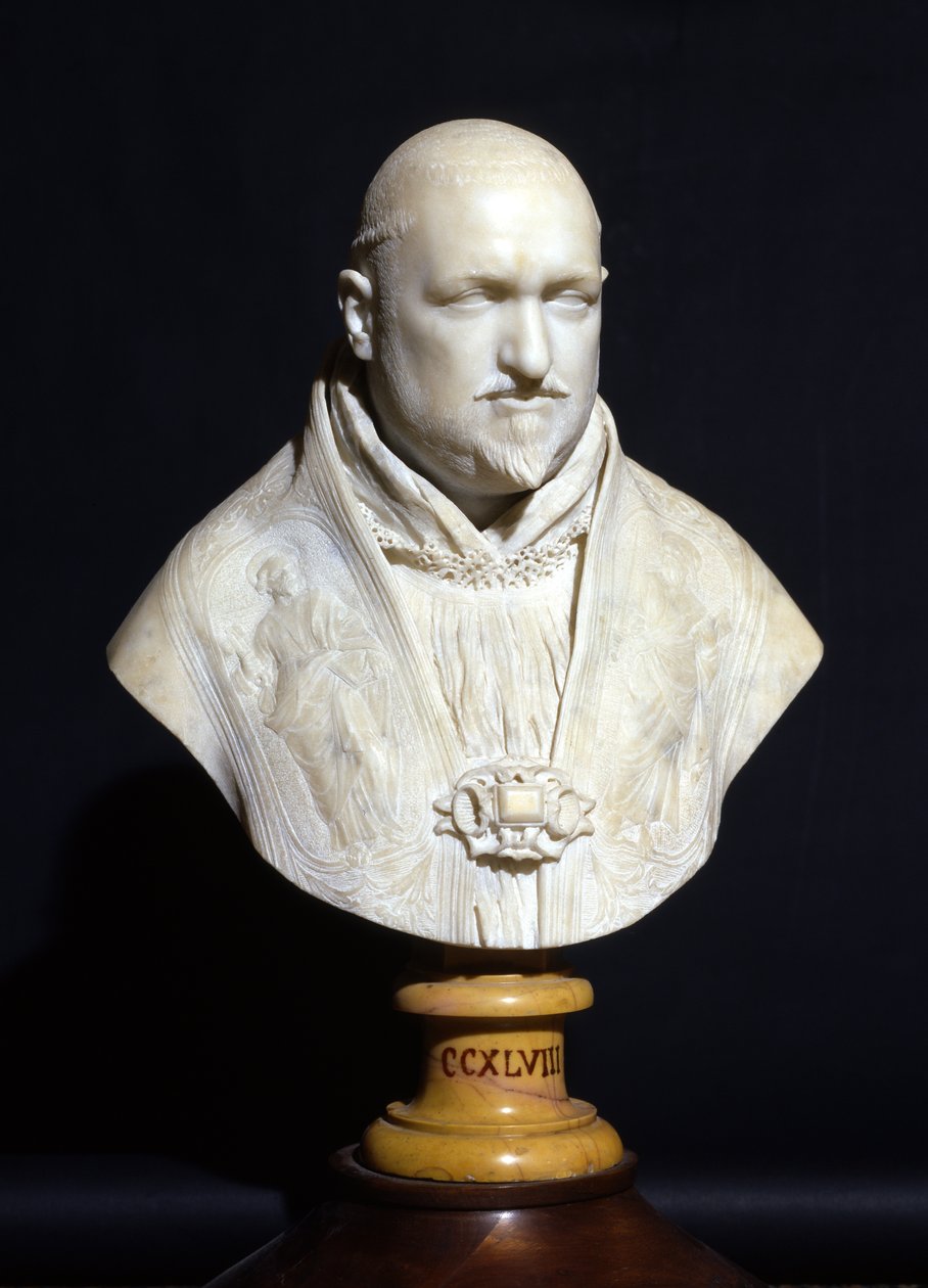 V. Pál pápa mellszobra (márvány) alkotó: Gian Lorenzo Bernini
