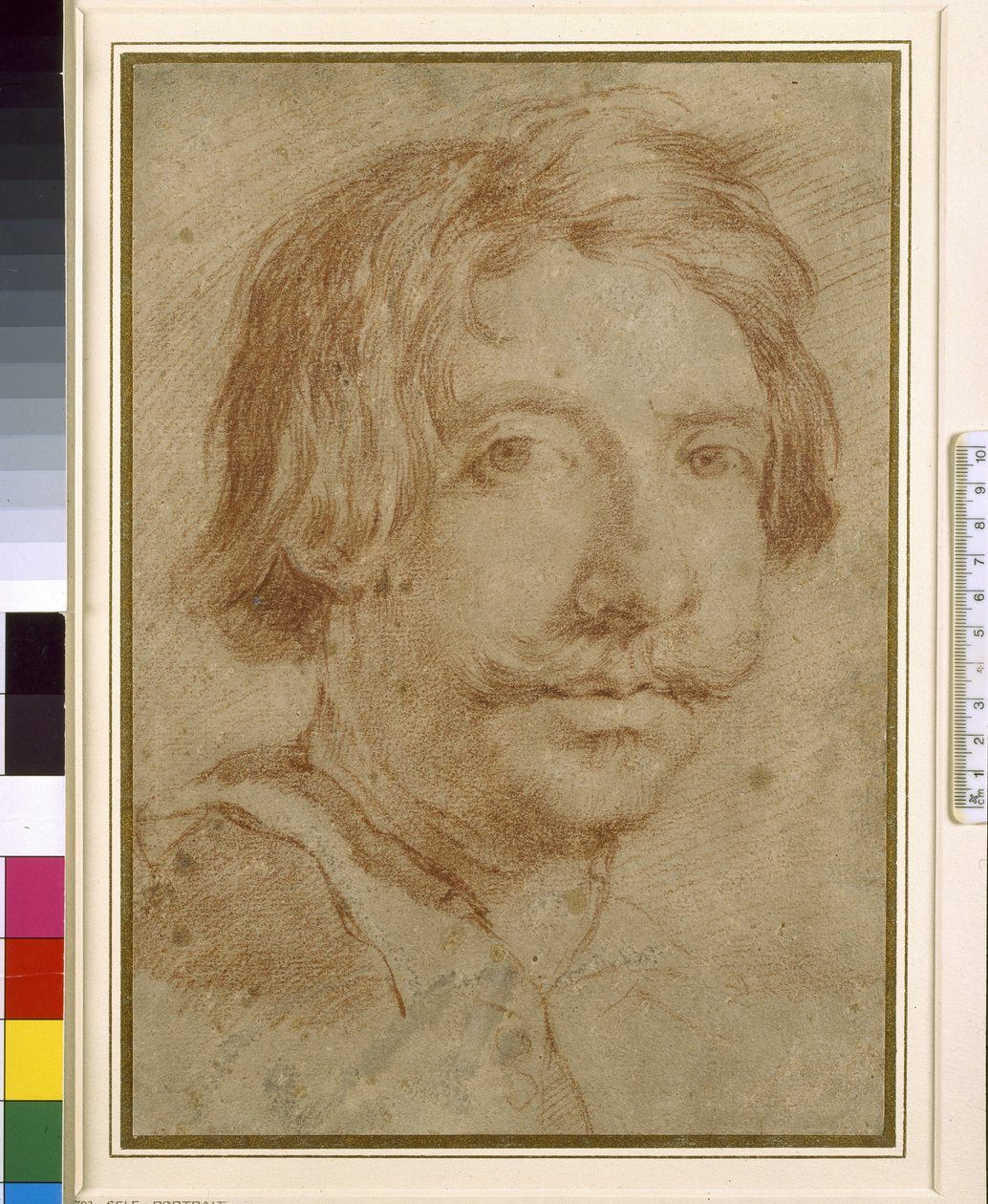 Az úgynevezett önarckép, 17. század (piros kréta papíron) alkotó: Gian Lorenzo Bernini