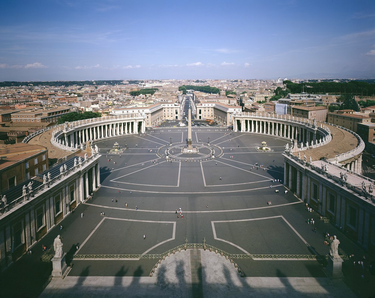 A piazza látképe, 1656-67 alkotó: Gian Lorenzo Bernini