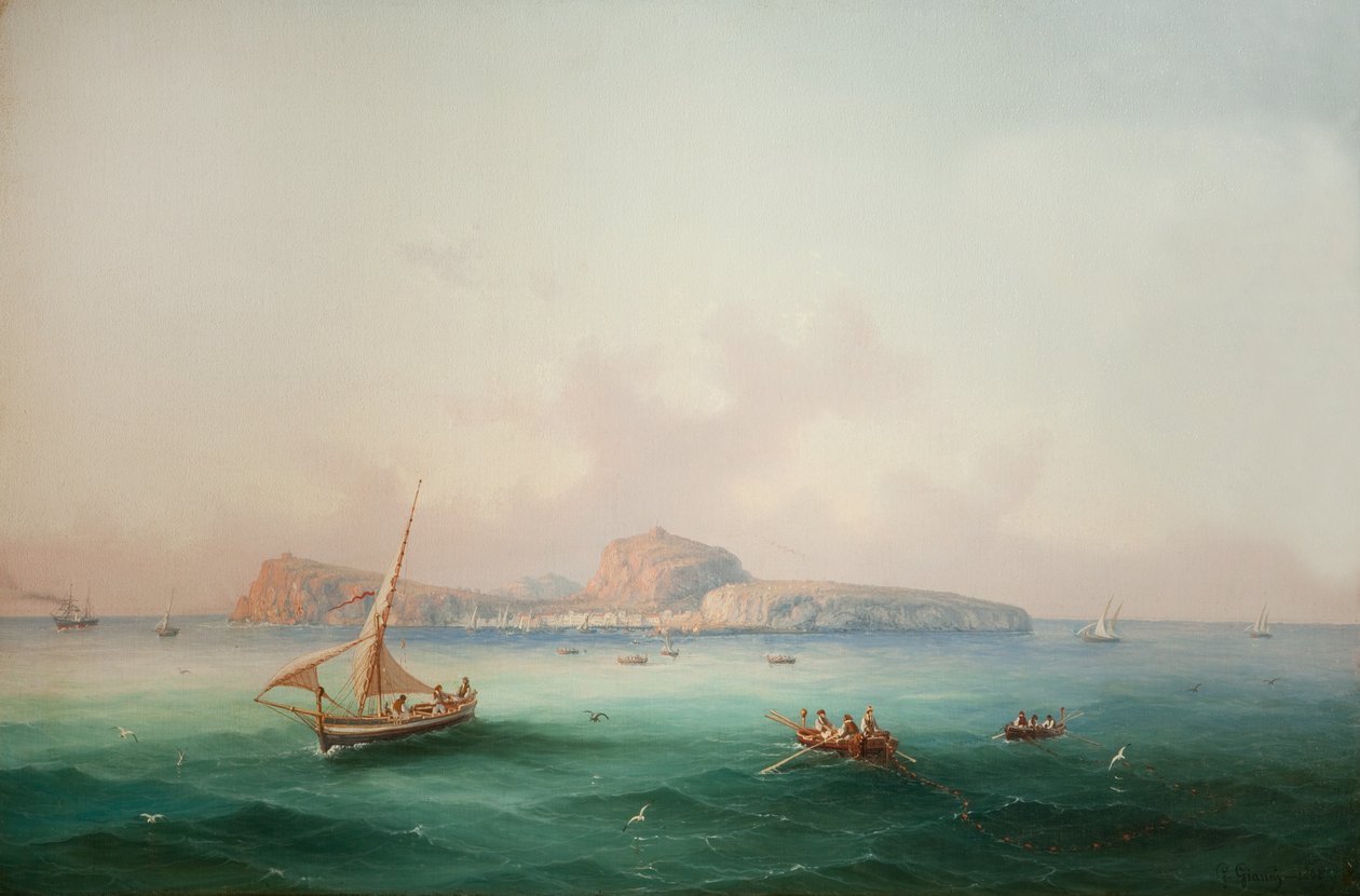 Capri látképe, 1868 alkotó: Giancinto Gianni