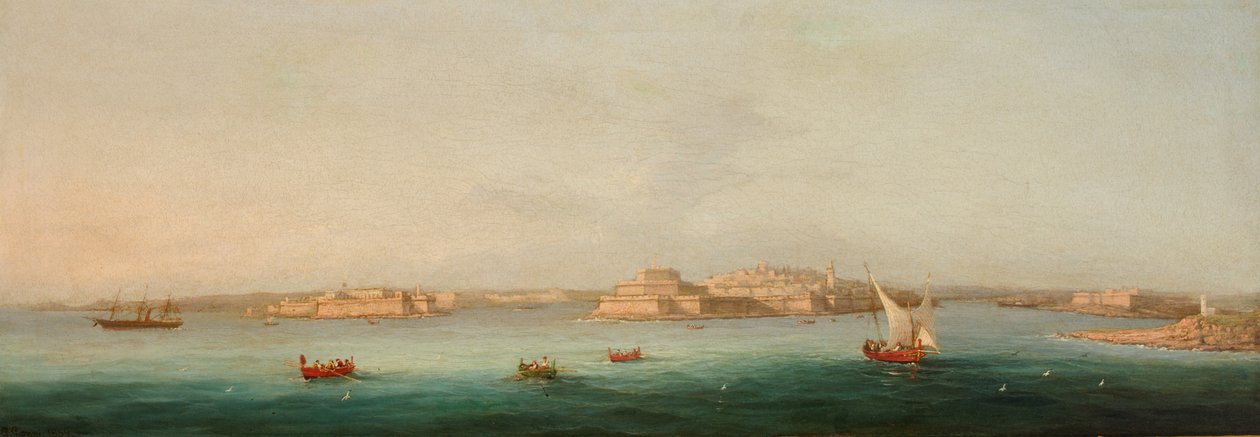 Grand Harbour, Málta, 1869 alkotó: Giancinto Gianni