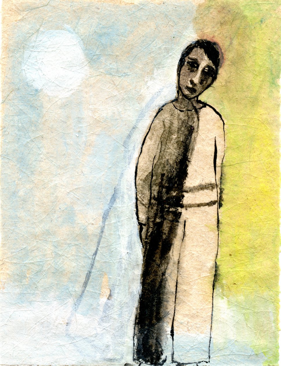 Shadow, 2005, (olaj, papír) alkotó: Gigi Sudbury