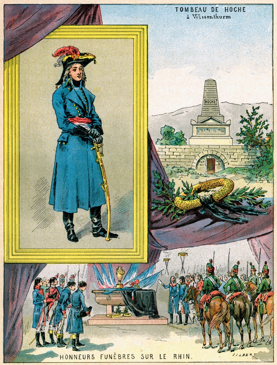 Lazare Hoche francia katona, 1898 alkotó: Gilbert