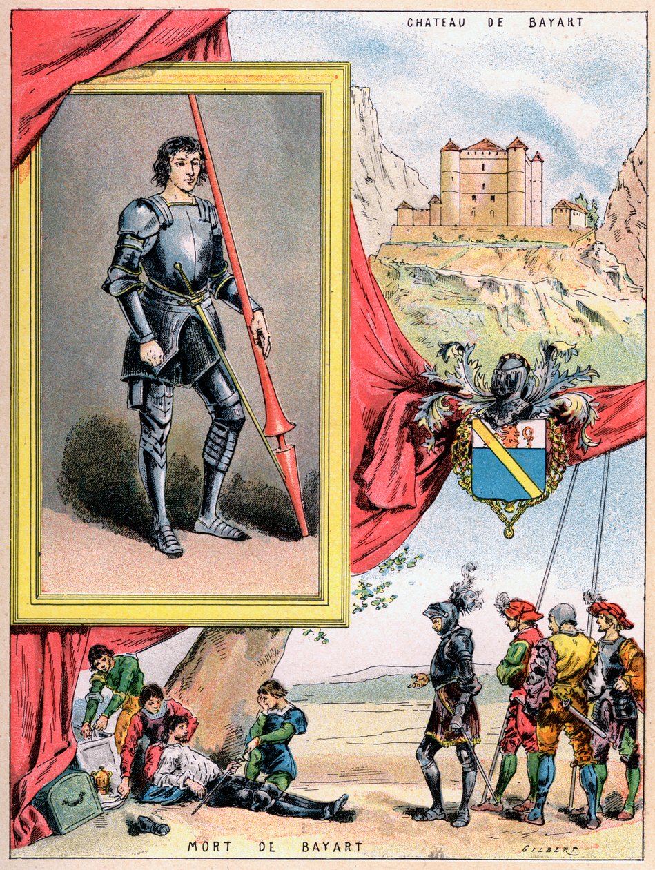 Pierre du Terrail francia katona, 1898 alkotó: Gilbert
