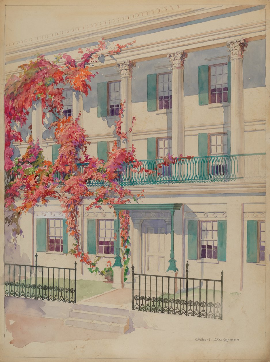 Oszlopsor, c. 1936. alkotó: Gilbert Sackerman