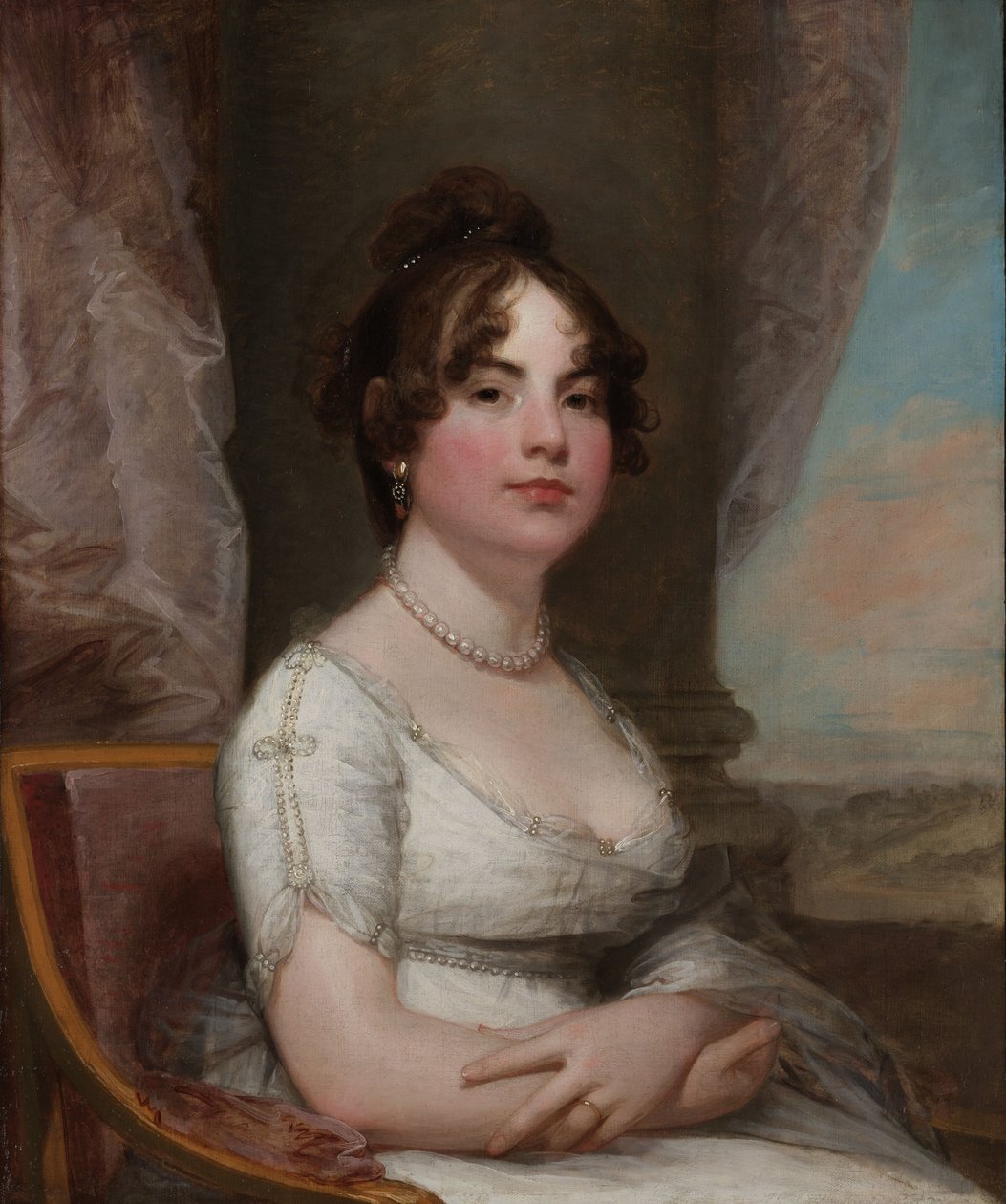 Elizabeth Beltzhoover Mason, 1803-2005 körül (olaj, vászon) alkotó: Gilbert Stuart
