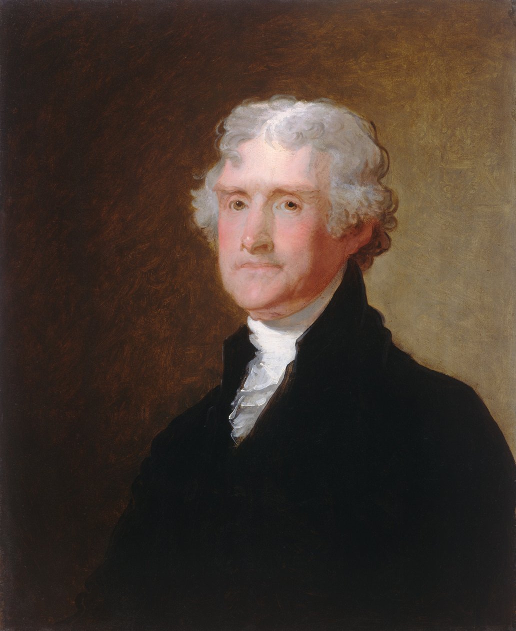 Thomas Jefferson, c. 1821. alkotó: Gilbert Stuart
