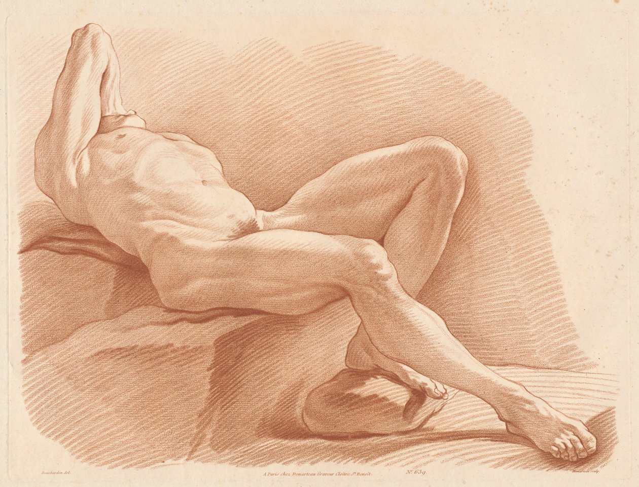 Akadémia (639) alkotó: Gilles Antoine Demarteau after Edme Bouchardon