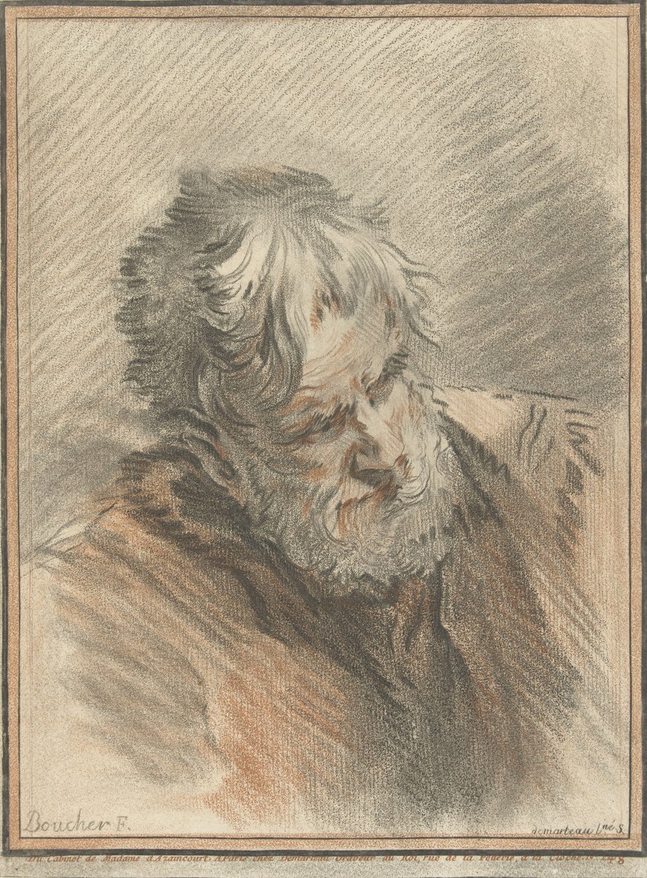 Egy öregember feje alkotó: Gilles Demarteau