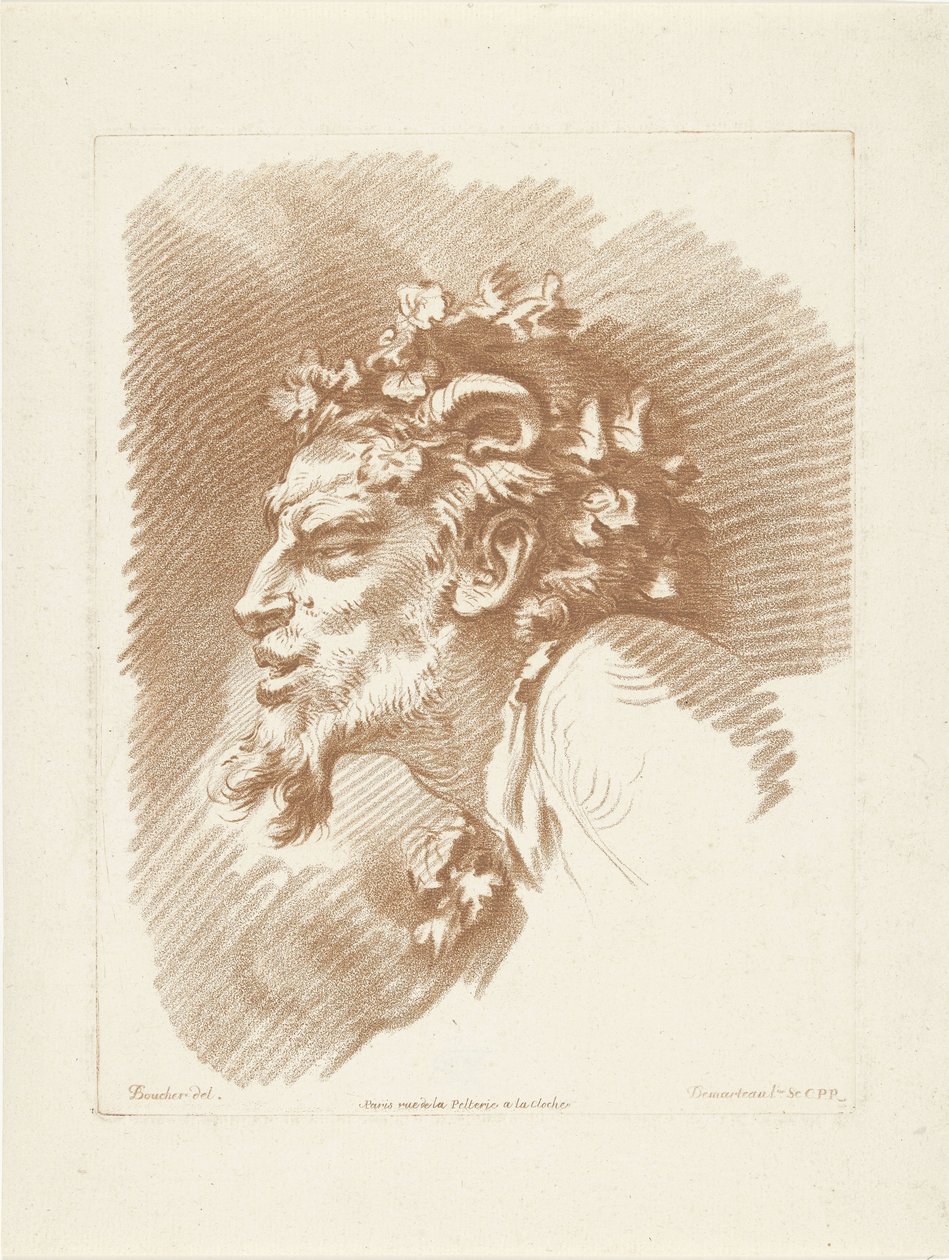 Szatír feje alkotó: Gilles Demarteau