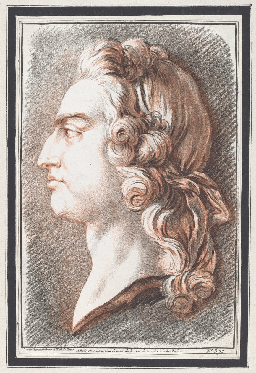 Lajos XV alkotó: Gilles Demarteau, the Elder, after Jean François Clermont