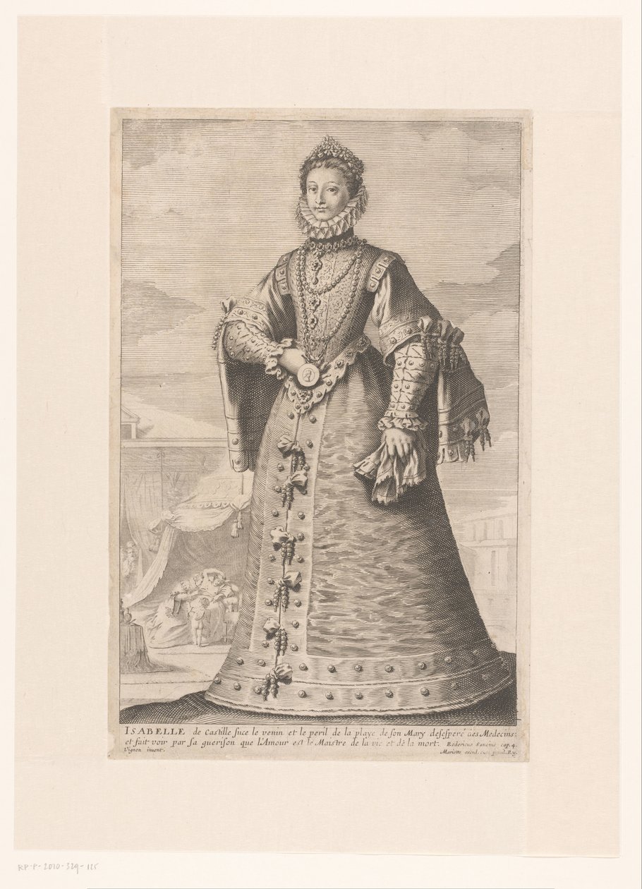 Kasztíliai Izabella portréja alkotó: Gilles Rousselet