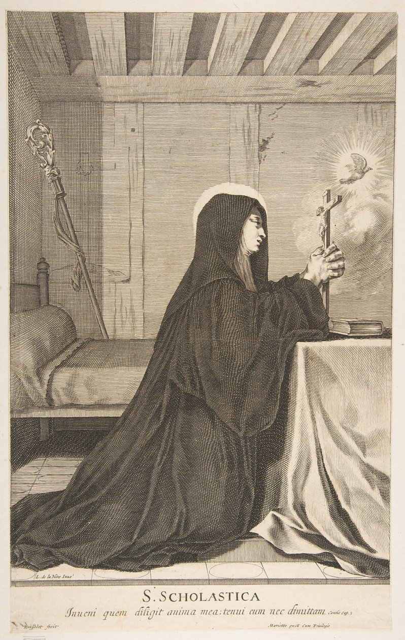 St. Scholastica. alkotó: Gilles Rousselet