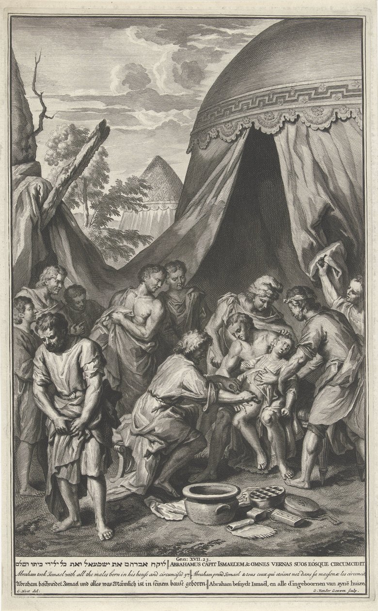 Izmael körülmetélése alkotó: Gilliam van der Gouwen