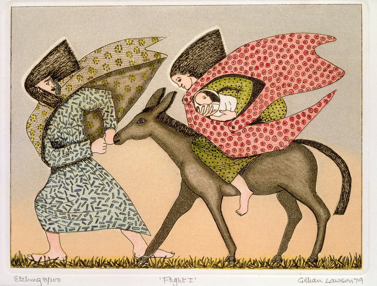 Repülés Egyiptomba I, 1979 alkotó: Gillian Lawson