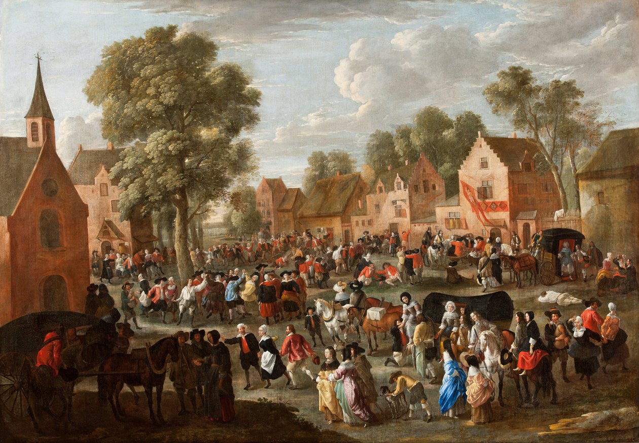 Falusi mulatság alkotó: Gillis van Tilborgh the younger