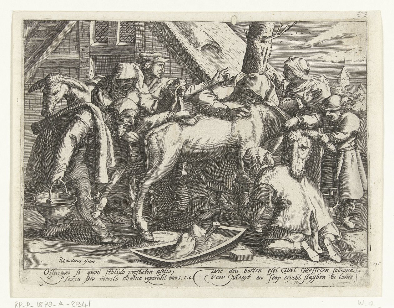 A szamár mosása alkotó: Gillis van Breen